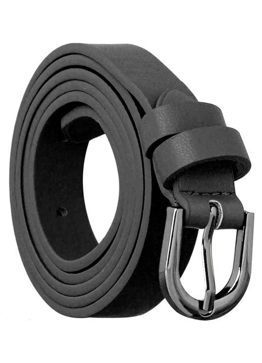 Curea Neagra Mata Reglabila pentru Copii 80x1.8cm - One Size