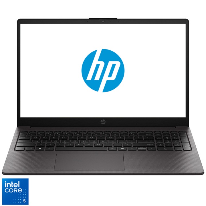 Laptop HP 250R G10 cu procesor Intel® Core™ 5 120U pana la 5.00 GHz, 15.6", Full HD, 8GB RAM, 512GB SSD, Intel Graphics, Free DOS, Dark Ash Silver