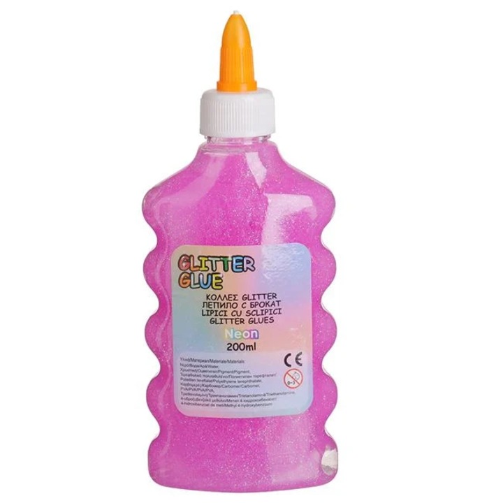 Neon Fukszia Ragasztó Csillámmal 200ml
