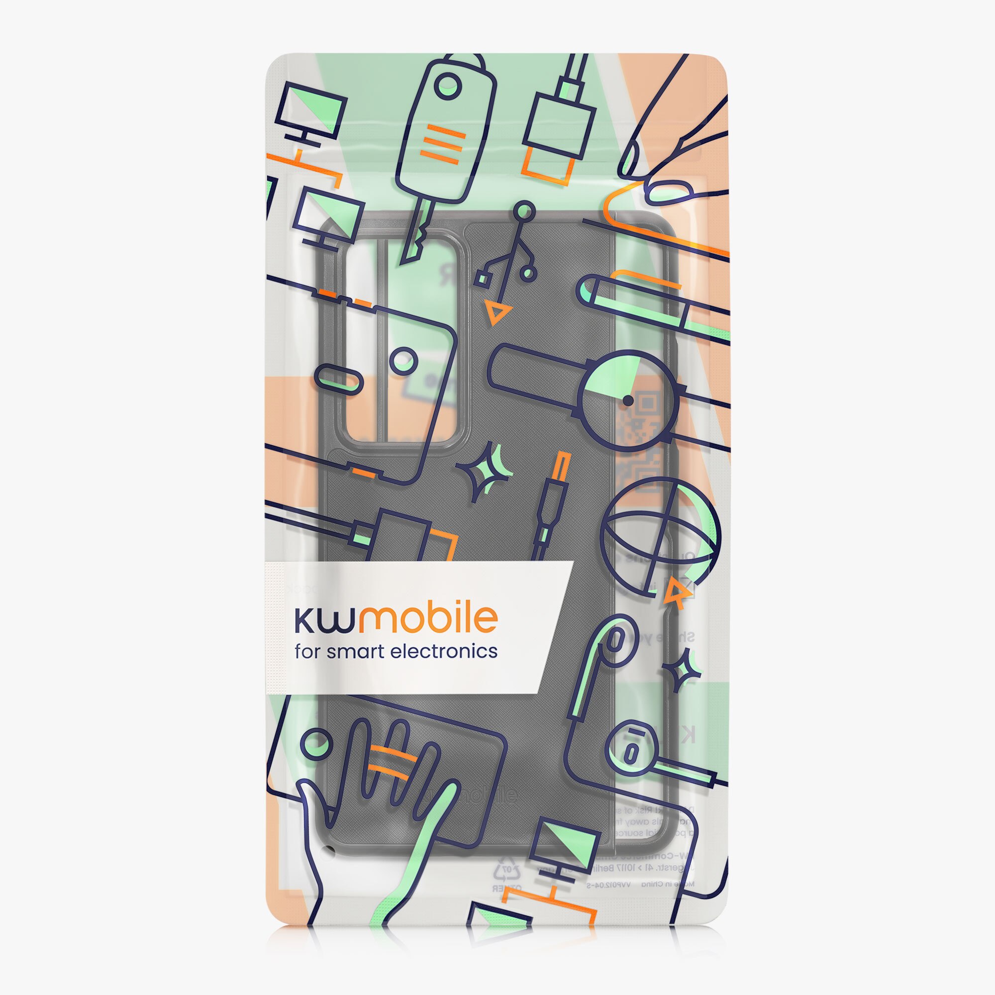 Husa Kwmobile pentru Honor Magic V2, protectie la socuri, piele ecologica, negru