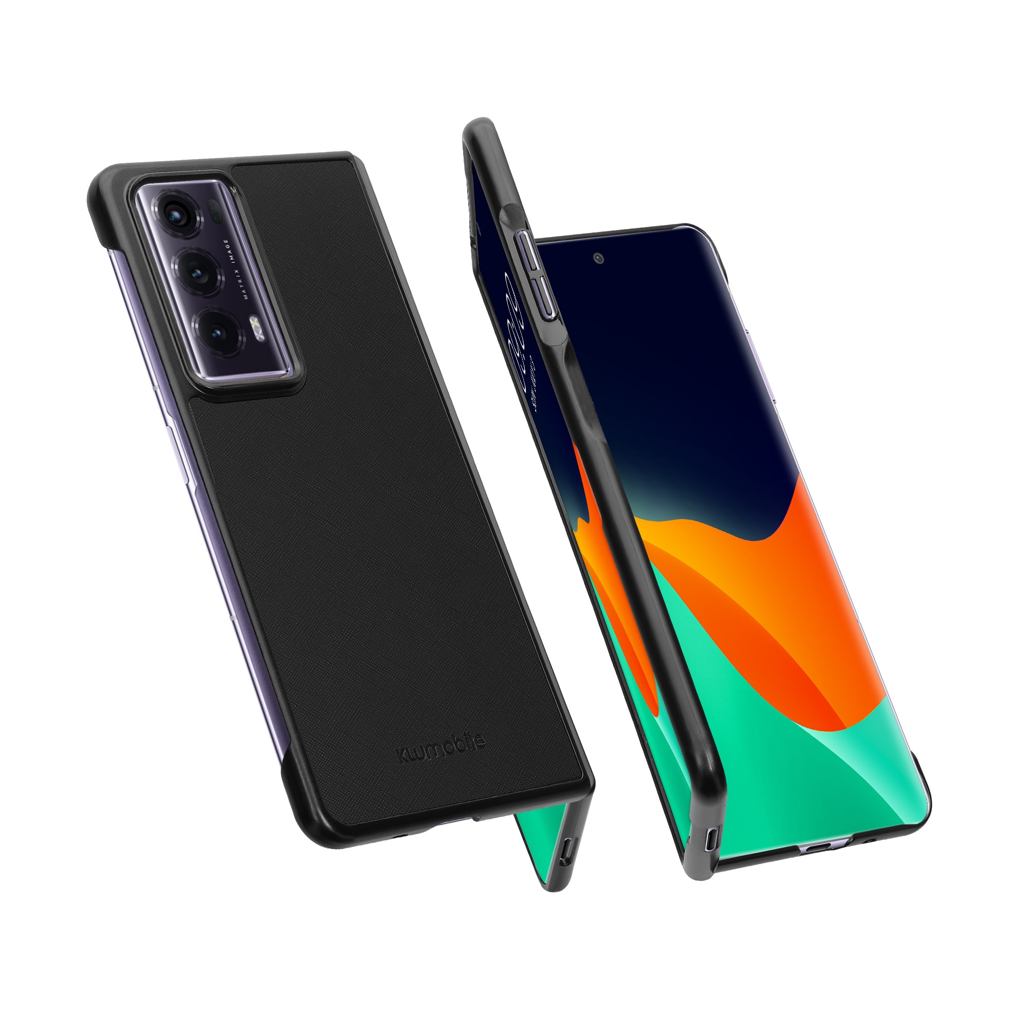Husa Kwmobile pentru Honor Magic V2, protectie la socuri, piele ecologica, negru