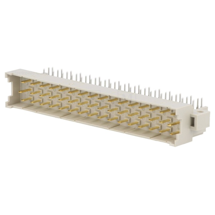 Conector DIN 41612 tata 48 pini, soclu, unghi 90° - HARTING