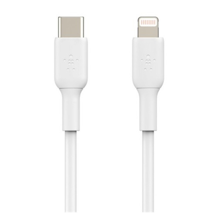 Belkin boostcharge adatkábel, type-c - lightning, 15w, pd gyorstöltő, 200cm, fehér, kompatibilis: iPhone 14 Plus / 14 Pro Max / 14 Pro