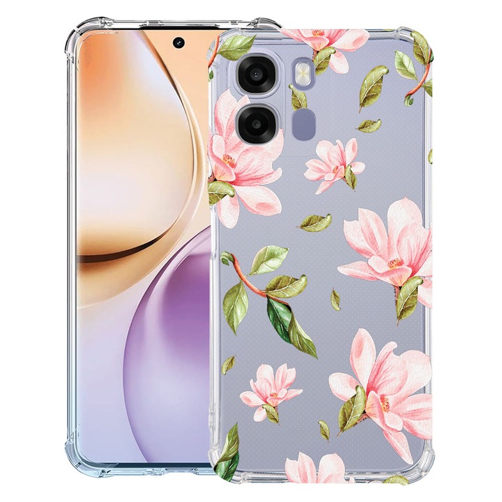 Intelli® Husa Anti Shock Compatibila cu OPPO A6 / A6X / A6S, Flowers Collection, Protectie Camera, Rezistenta la uzura, 3156785 AS 496
