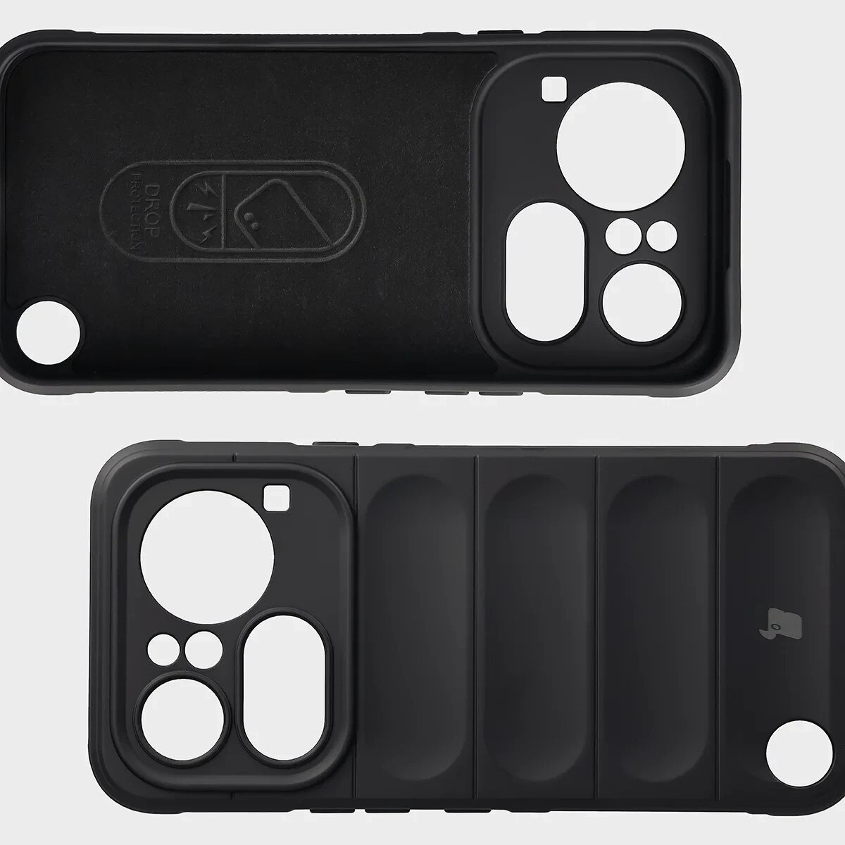 Kit protectie 2 in 1 BizonMobile, Carcasa Bizon Tur si Folie sticla securizata Bizon Glass Edge, compatibil cu Nothing Phone (4a) Pro, Negru