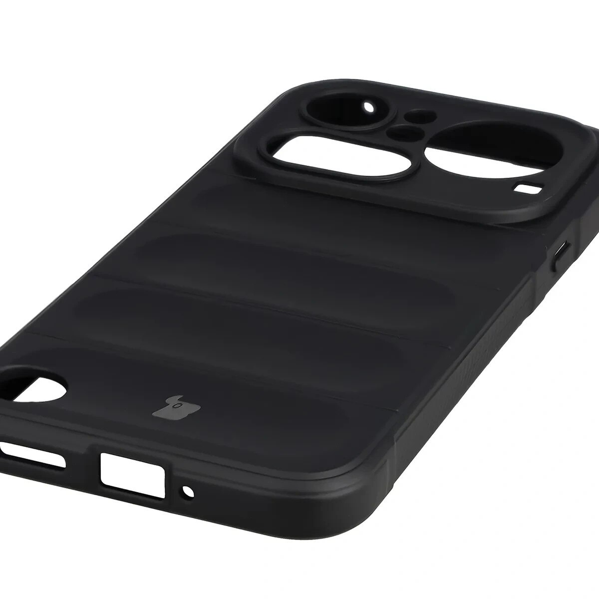 Kit protectie 2 in 1 BizonMobile, Carcasa Bizon Tur si Folie sticla securizata Bizon Glass Edge, compatibil cu Nothing Phone (4a) Pro, Negru