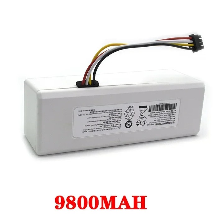 Baterie pentru aspirator robot, Acumulator de schimb, Li-ion 14, 4 V, Capacitate 9800 mAh, Compatibil cu 1C, P1904, SKV4093GL, STYJ01ZHM, Pachet 1 buc