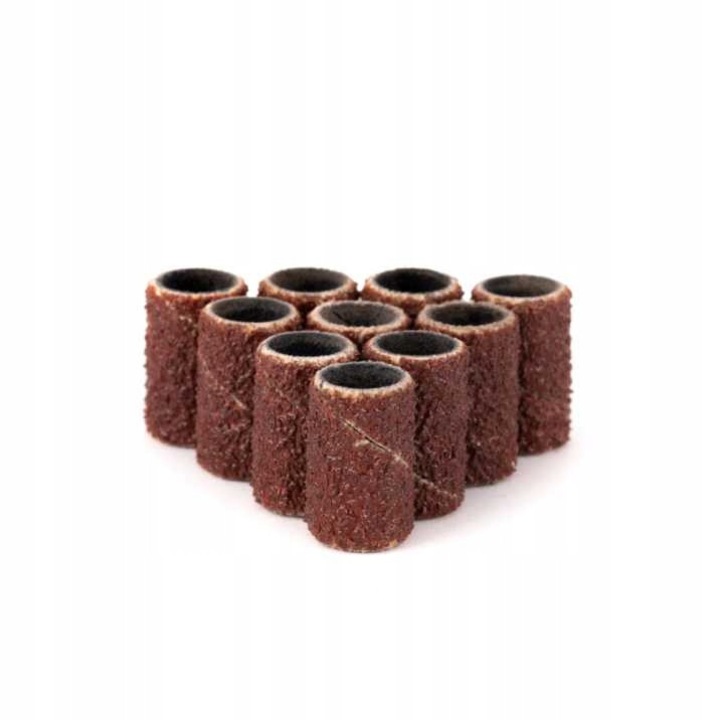10x Capace Abrazive Podo 6mm, Granulatie 100, Maro