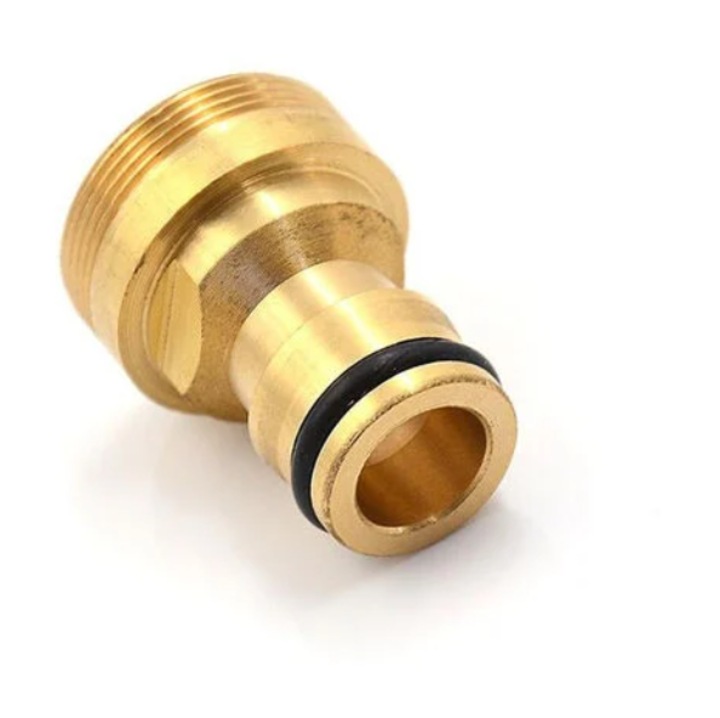 Adaptor conector rapid mascul din alama, conector robinet de gradina (1 bucata)