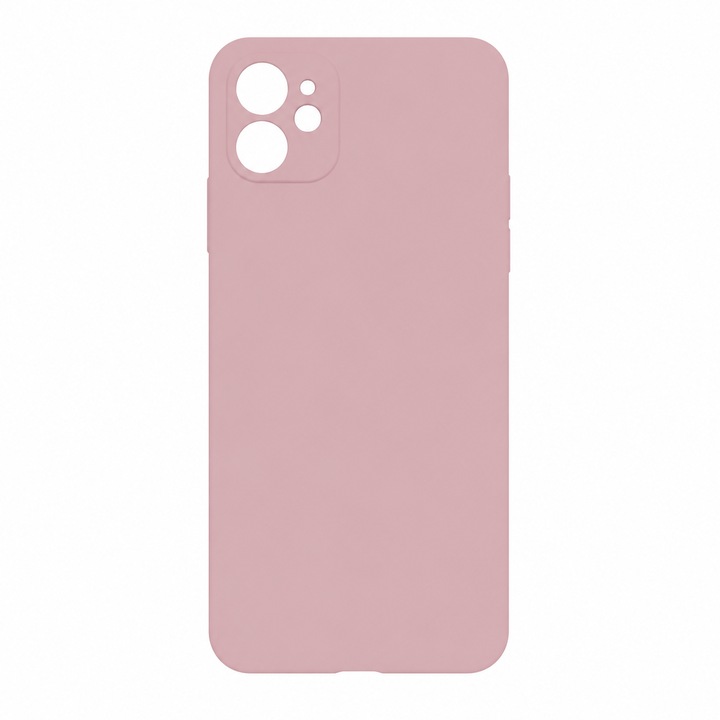 Tok Apple iPhone 12-hez, szilikon, Evolium, rózsaszín