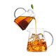 Ajándék szett jeges teáskannával és 5 Iced Tea Green Mango Peach piramis teával, Tea Forte