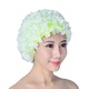 Casca de inot 3D vintage cu imprimeu floral pentru doamne, palarie de inot retro cu petale si flori