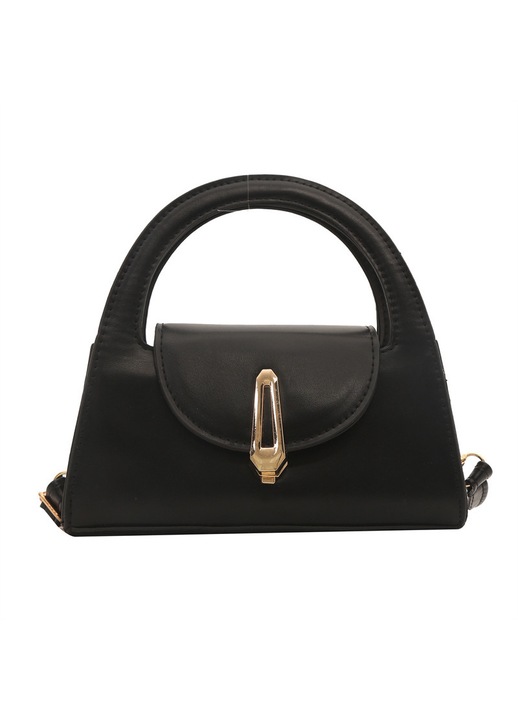 Egyszerű és divatos női kézitáska csattal, sokoldalú, egyvállas crossbody táska, texturált kis négyzet alakú női táska