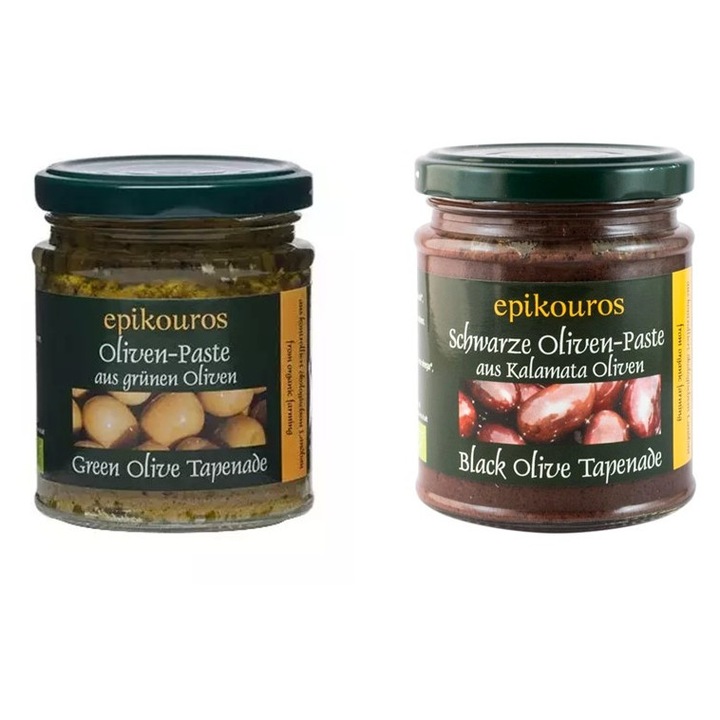 Epikouros Bio Mediterrán Tapenade Duo Csomag – Zöld + Kalamata