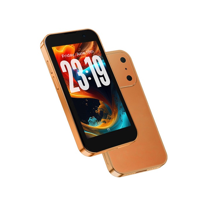Мобилен телефон, Soyes, i17 Mini, 2GB RAM, 16GB ROM, оранжев, 3.0 инча
