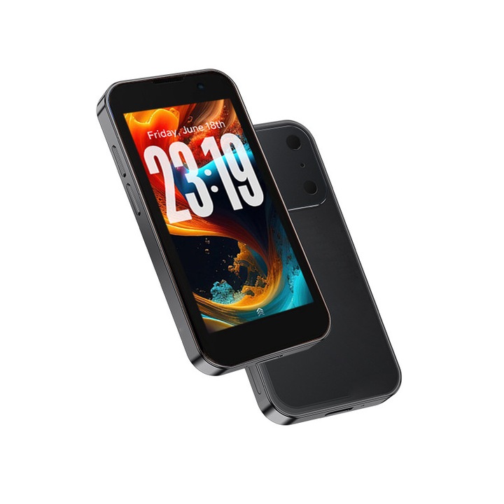 Мобилен телефон Soyes i17 Mini, 2GB RAM, 16GB ROM, 3G, Черен, 3.0 инча