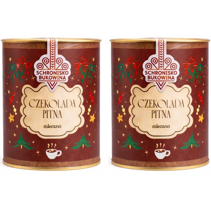 Ciocolata lichida cu lapte, Schronisko Bukowina, set 2 bucati, 2 x 200 g