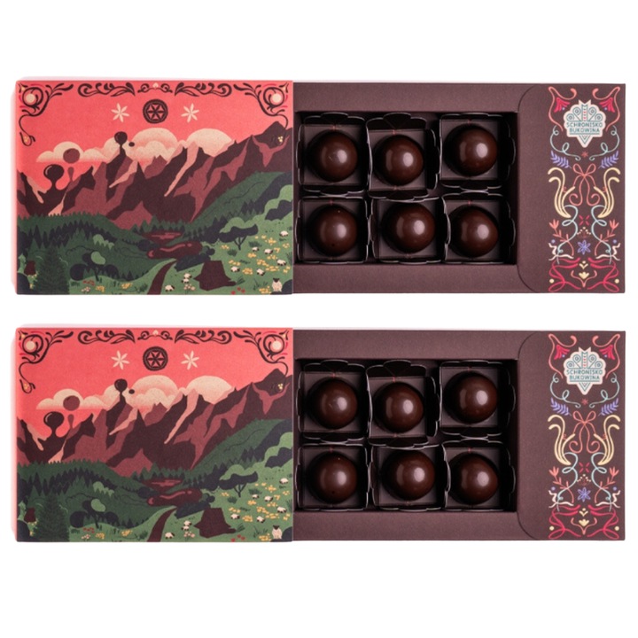 Praline, Schronisko Bukowina, aroma de turta dulce, set 2 x 6 bucati