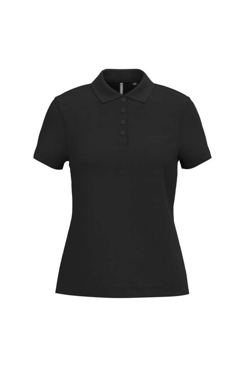 Kariban KA255 férfi galléros póló, rövid ujjú, fekete színű, 2XL méret