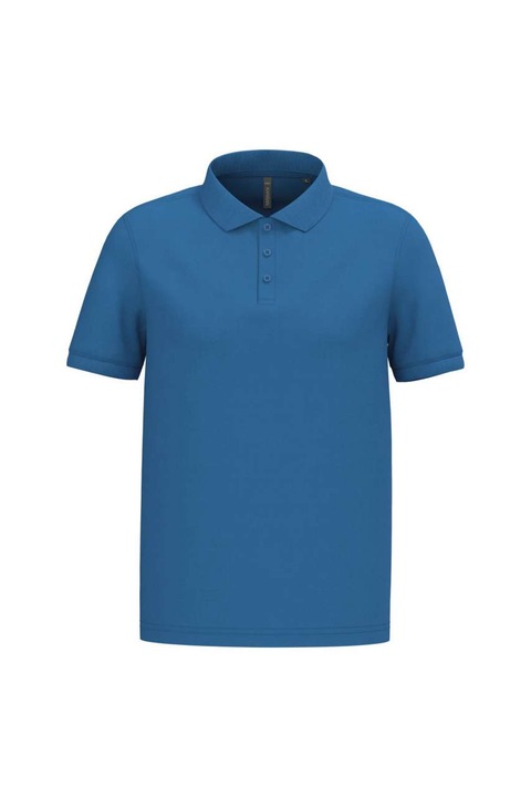 Férfi galléros póló Kariban KA254, rövid ujjú, királykék szín, 3XL méret
