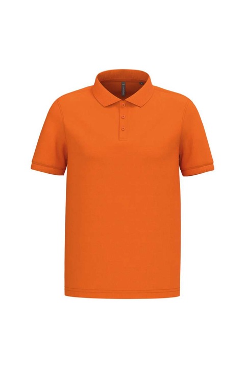 Férfi Kariban KA254 galléros póló, rövid ujjú, narancssárga színű, 4XL méret