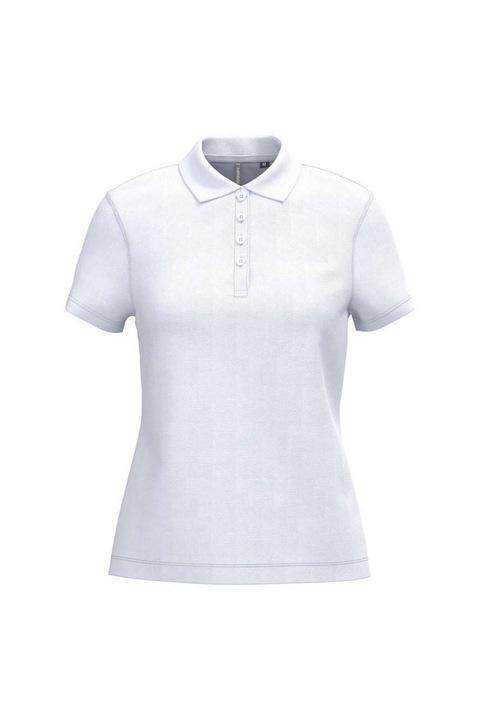 Kariban KA255 férfi galléros póló, rövid ujjú, fehér színű, 2XL méret