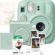 Fujifilm instax mini 13 Lagoon Green fényképezőgép szett, zöld + 10 db-os film + tok + album + fotótartó + üdvözlőkártya