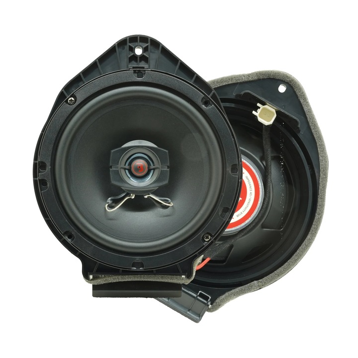 Set difuzoare auto coaxiale usi spate Opel Astra K Bass Habit R165 16.5cm 60W cu inele si mufa adaptoare