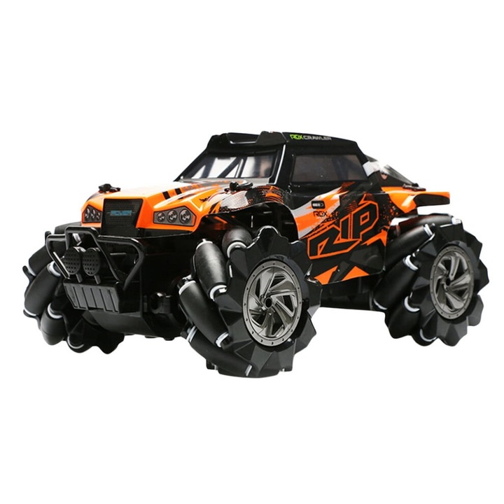 RC Drift Autó 1:14 4WD Mecanum kerekek narancssárga 28x17x15cm