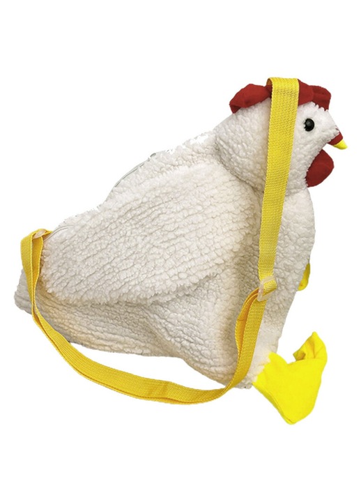 Női táska, csirke modell, játék, állat, 23cm