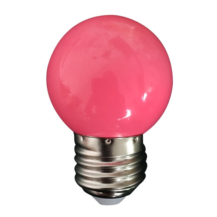 Bec LED E27 0.5W színváltós többszínű 4.8x6.8cm