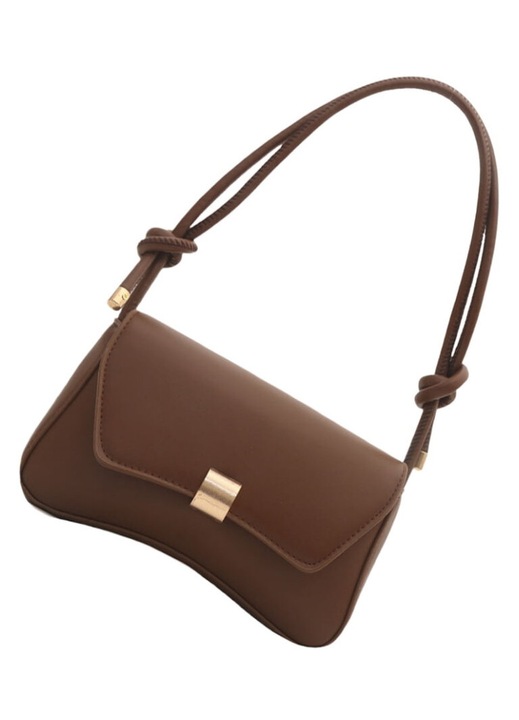 PU bőr crossbody táska, állítható pánt, rózsaszín, 20x12x5.5cm