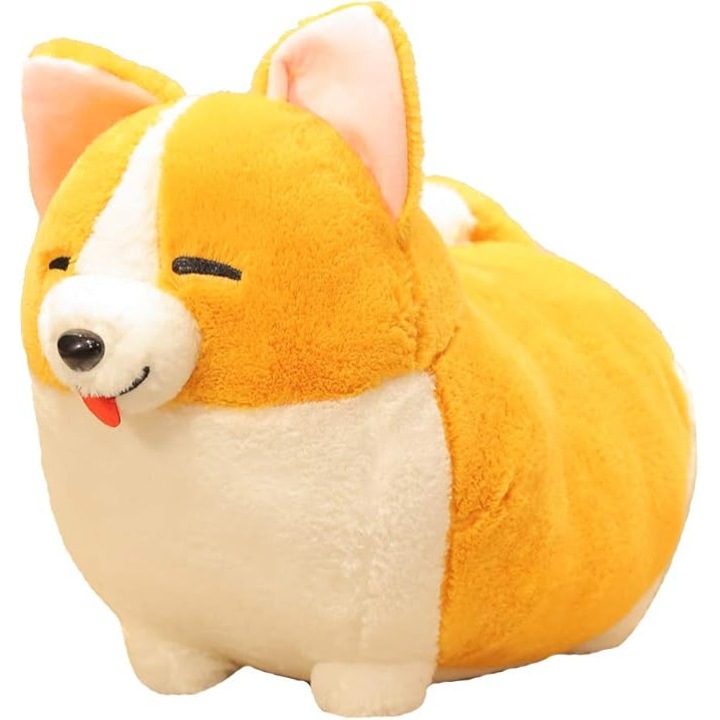 Desene animate Corgi caine moale de plus arunca perna perna animala de plus jucarie