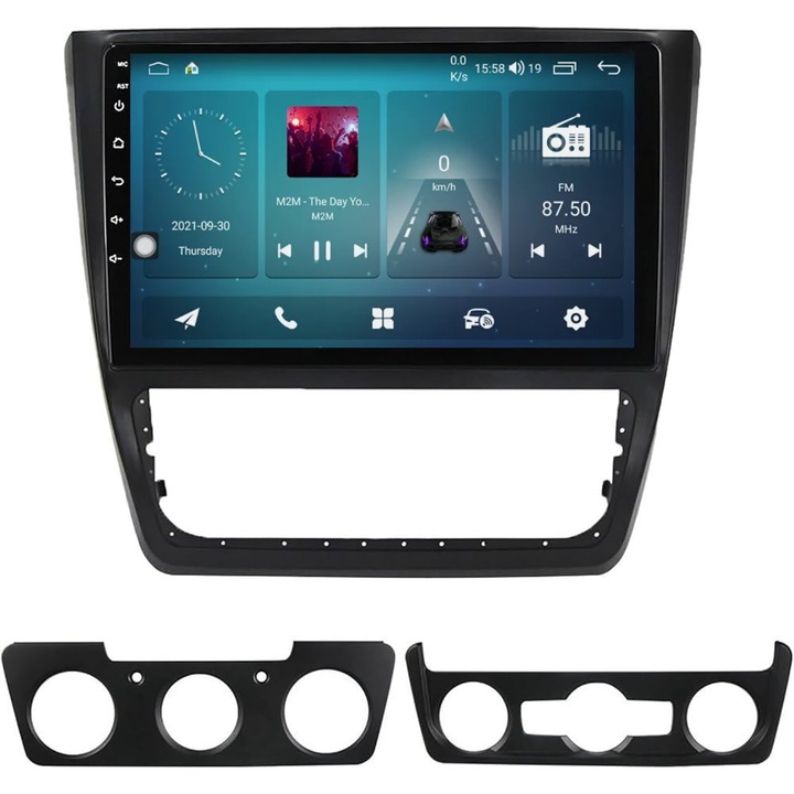 Multimédia Skoda Yeti (2009–2018) 10" - Klíma - Android 16 - 8-2GHZ CPU, 12GB RAM, 256GB ROM, RDS, DSP, CARPLAY, ANDROID AUTO, 4G SIM slot, 2K QLED, COAX, OPTIC, FAN