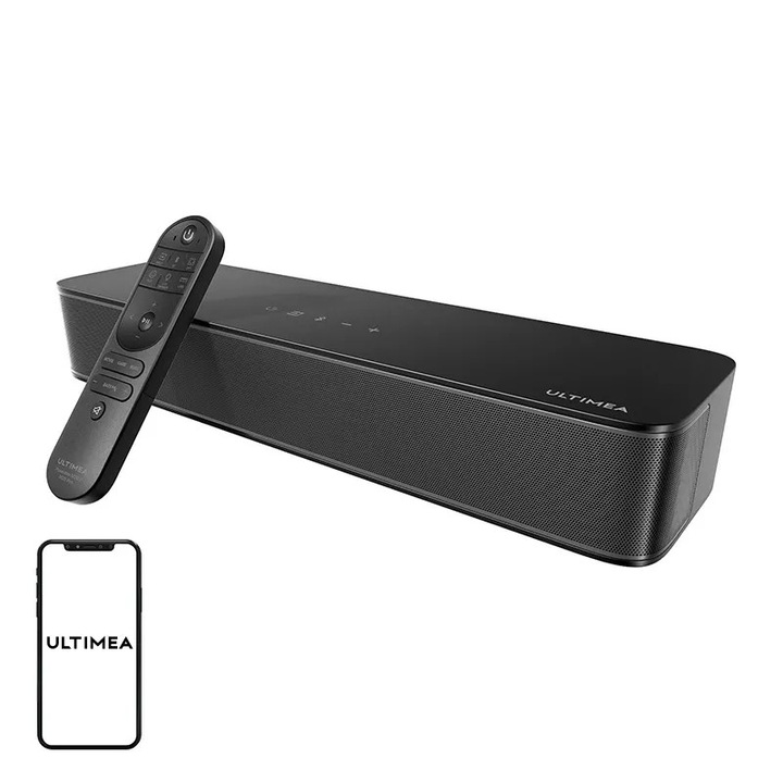 Звукова система ULTIMEA Poseidon M20, 2.1 канала, 120W, вграден 3" субуфер, Bluetooth, за стаи до 10m