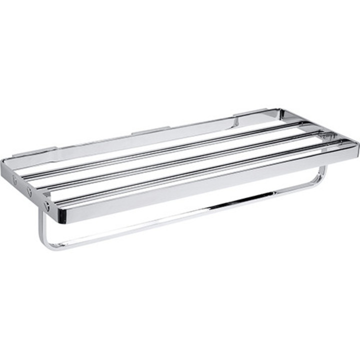 BEMETA SOLO Törölközőtartó polc, 600x108x255mm, króm