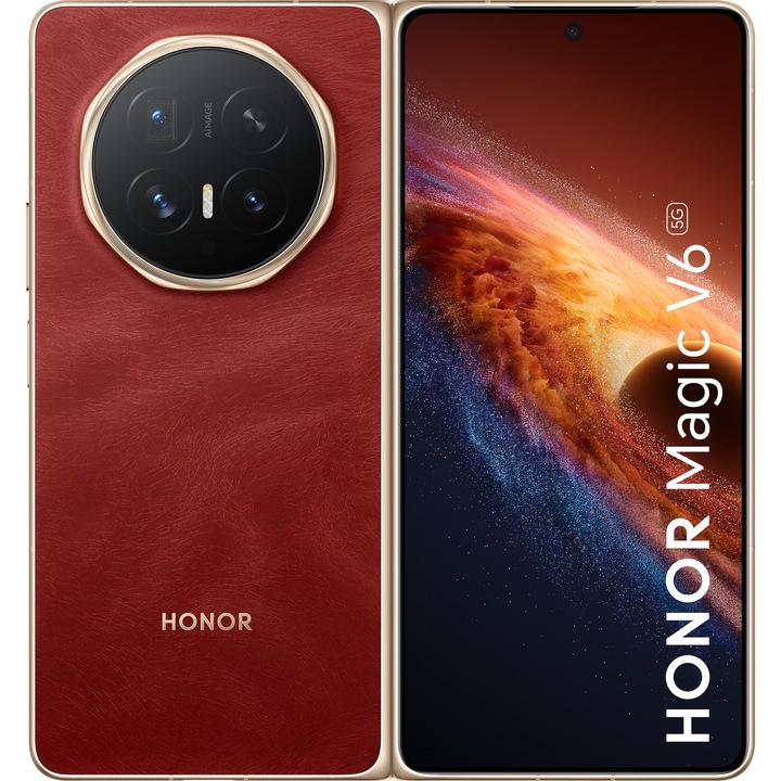 HONOR Magic V6 okostelefon, Dual SIM, 5G, 12/512GB, Piros