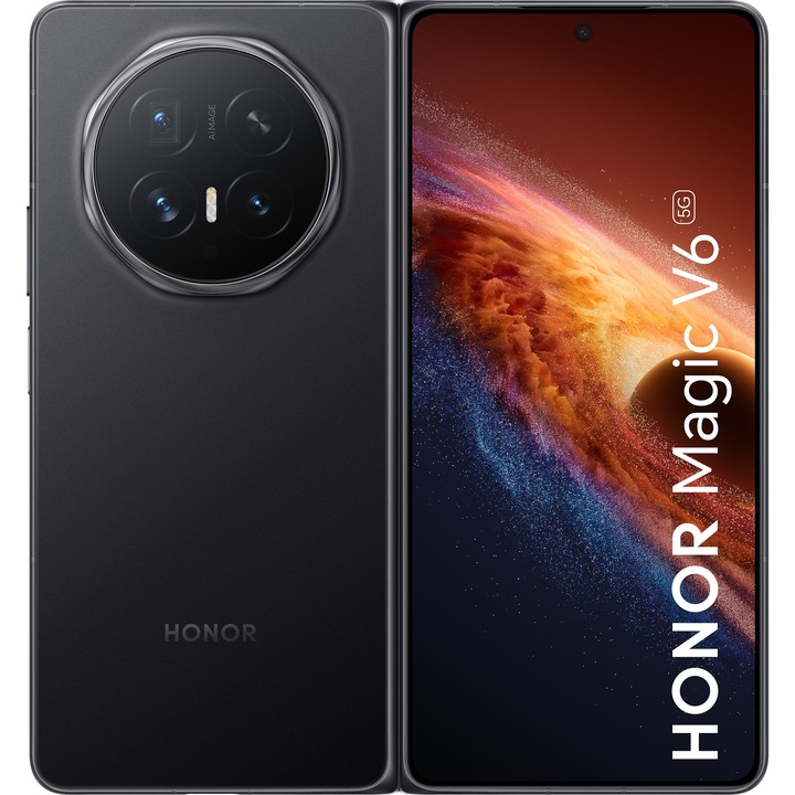 HONOR Magic V6 okostelefon, Dual SIM, 5G, 12/512GB, Fekete