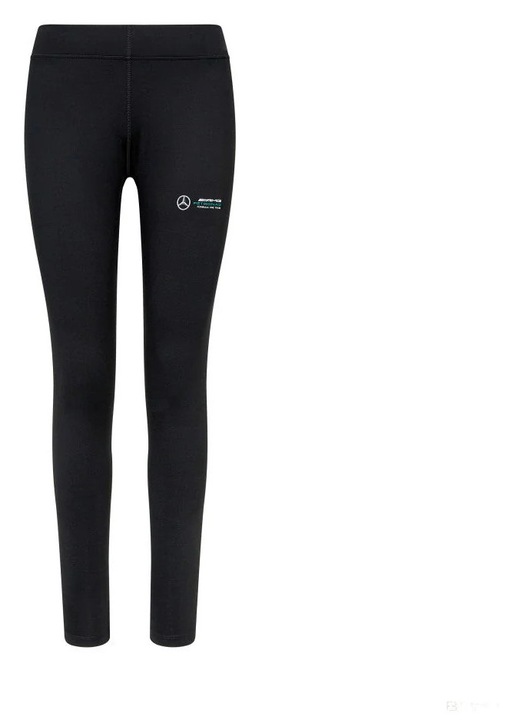 Férfi nadrág, Stichd, fekete leggings, 2XS INTL, Forma 1 Mercedes csapat logóval