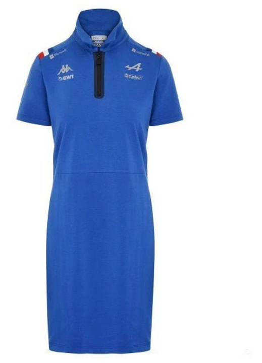 Kék női T-ruha, Kappa, Alpine F1 2022-es kollekció, L INTL
