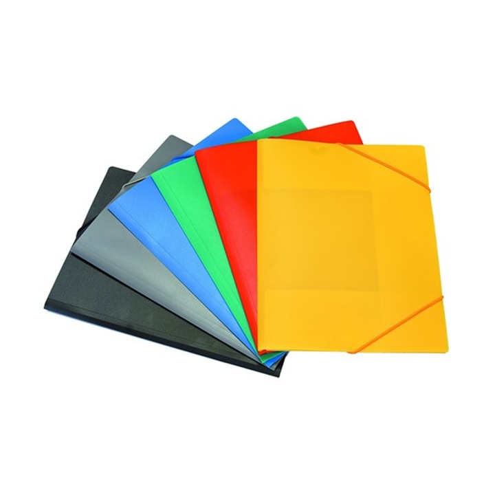 Mapă din cauciuc A4, plastic JJ40941A4, Bluering®, galbenă