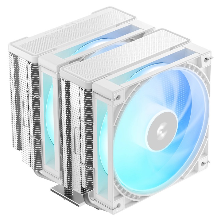DeepCool CPU hűtő AG620 G2 WH ARGB - Dual-Tower - LGA1851/AM5