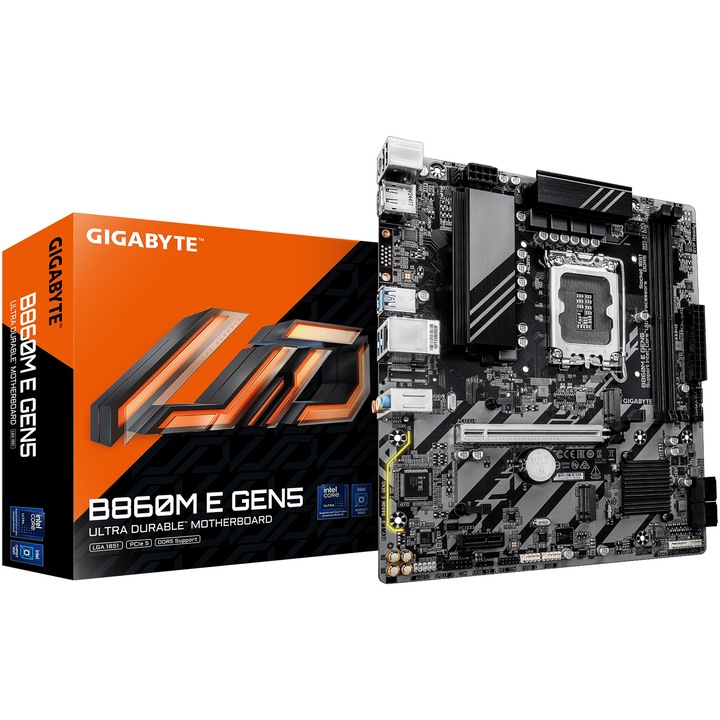 Placa de baza GIGABYTE X870 GAMING X WIFI7, AM5, DDR5, Wi-Fi, BT, ATX, Negru