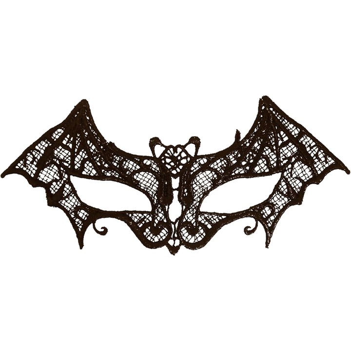 Masca de liliac din dantela neagra, masca de ochi mascarada, domino, gotic, accesorii de liliac vampir, masca de ochi, Halloween