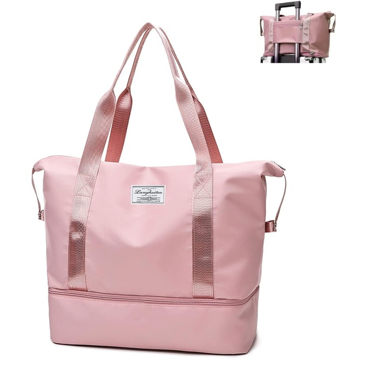 Geanta de calatorie, geanta de calatorie sport de 36L, genti de noapte pentru femei, geanta de mana, geanta de weekend, geanta sport impermeabila cu geanta umeda, geanta de sala pentru barbati pentru vacanta, cumparaturi, sport, drumetii