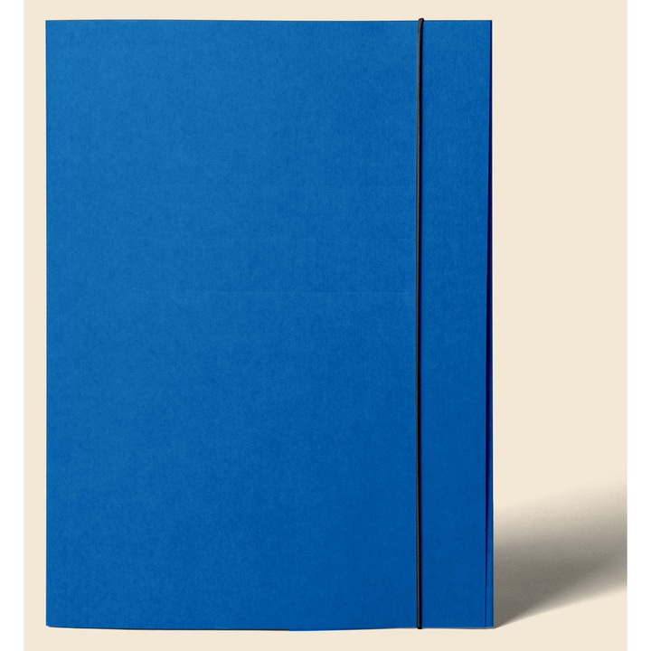 Strigo mappa gumival, A4 320x236mm, fényes laminált karton 350g FSC Royal