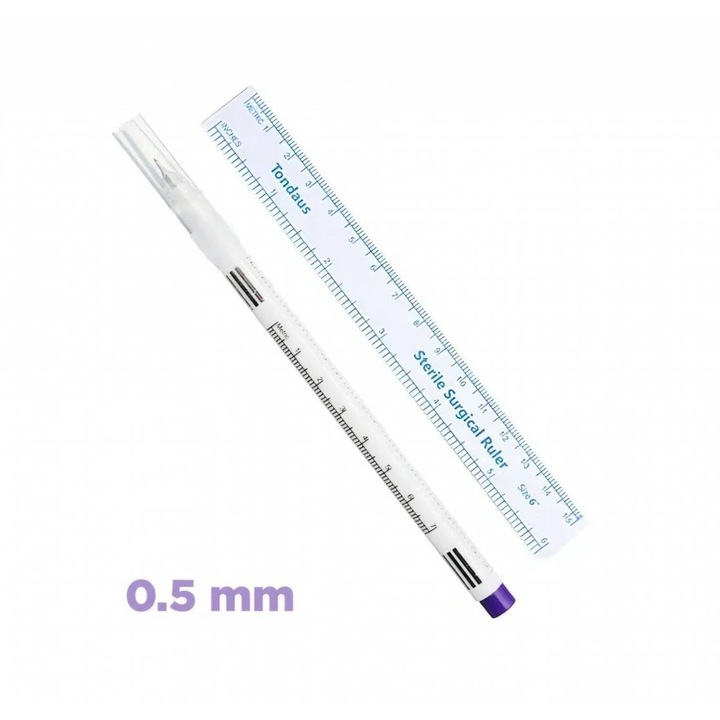 Bőrjelölő filctoll - Steril - lila - 0.5 mm