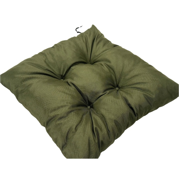 WBM Sewing 40x40cm szürke-fekete vízálló díszpárna székre
