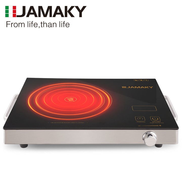 Plita cu inductie profesionala, Hendi, 2000W, control digital, corp inox, 296x370x(H)46 mm