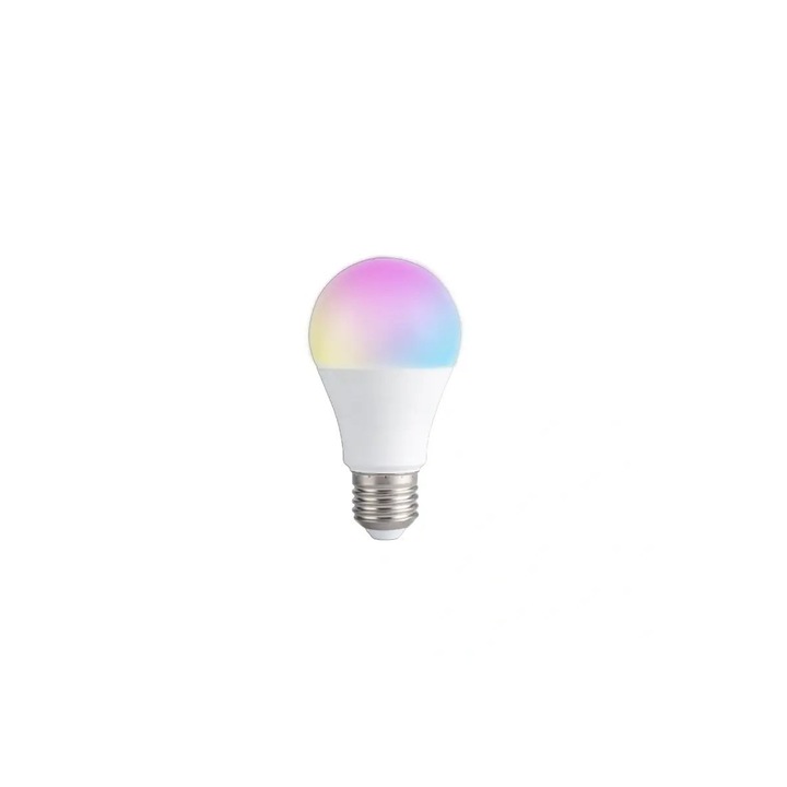 Shelly Multicolor izzó E27 Gen3 – LED RGBW okos izzó, E27 foglalat, Shelly chip processzor (Gen3), Wi-Fi és Bluetooth, dimmelhető, Matter-kész